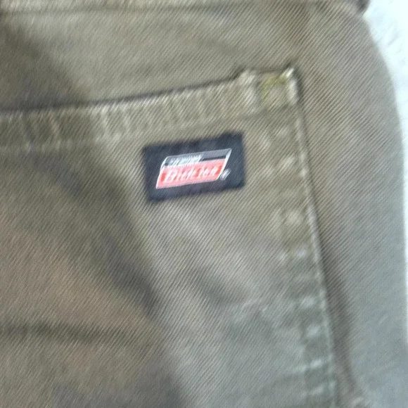 Genuine Dickies Mens Carpenter Pants 40X30 Brown Stretch High-Rise Relaxed M1915 - Picture 2 of 6